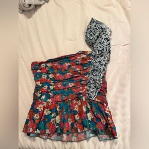 Floral One-Shoulder Top